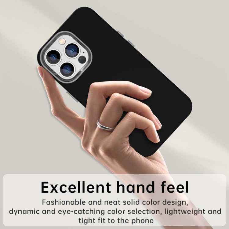 Funda para Teléfono iPhone 12 Pro Max Serie Colorida a Prueba de Golpes (Negra)