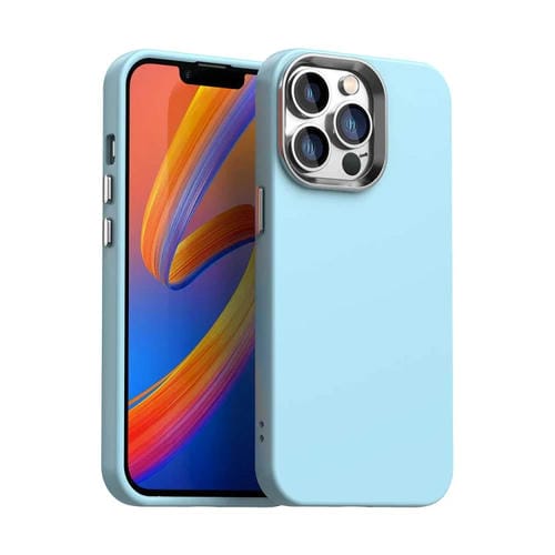 Funda para Teléfono iPhone 12 Pro Max Serie Colorida a Prueba de Golpes (Azul)