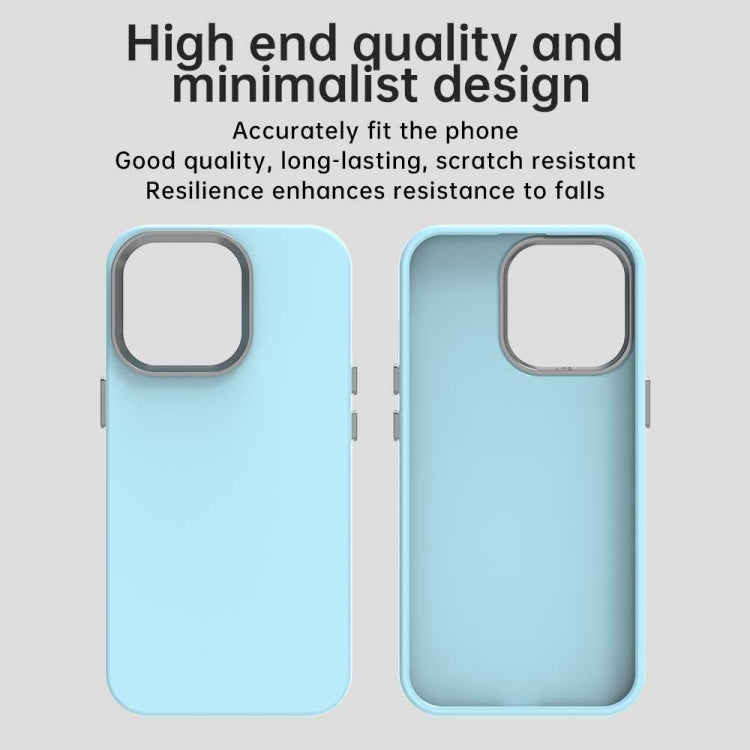 Funda para Teléfono iPhone 12 Pro Max Serie Colorida a Prueba de Golpes (Azul)
