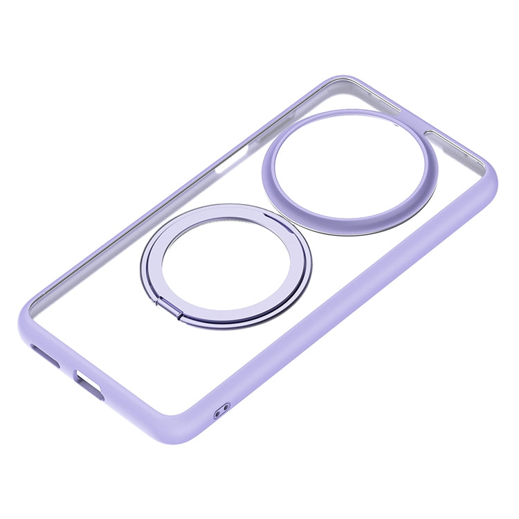 Funda para Teléfono Huawei Mate 70 Pro/70 Pro+ con Soporte Giratorio 360 Grados (Morado)
