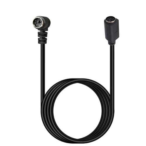 Cable de Extensión Núcleo Mini Din 6 Pines 0,5 m Codo Macho a Hembra
