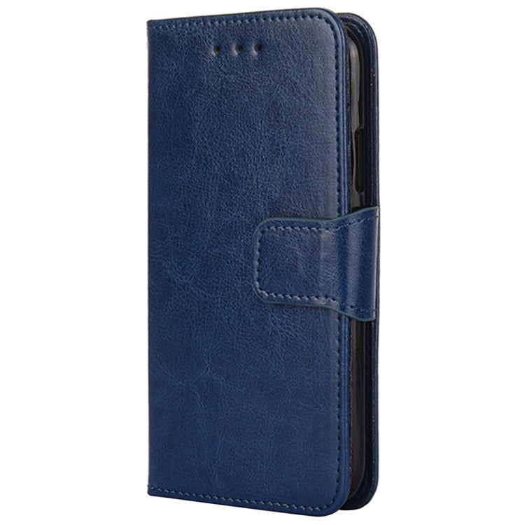 Funda de Cuero Textura de Cristal para Sony Xperia 1 Vi (Azul Real)