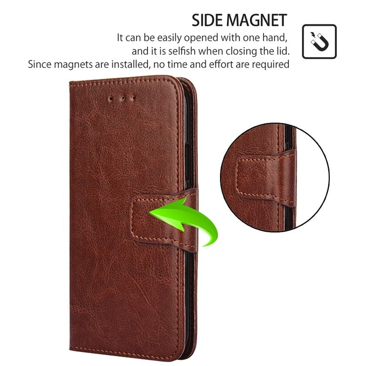 Funda de Cuero Textura de Cristal Sony Xperia 1 Vi (Marrón)