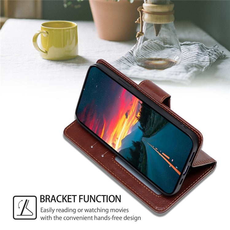 Funda de Cuero Textura de Cristal Sony Xperia 1 Vi (Marrón)