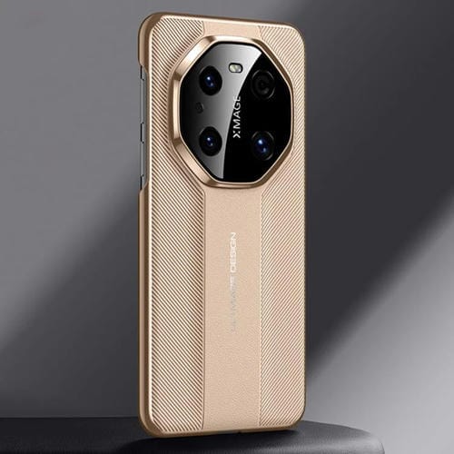 Funda de Piel Sintética para Huawei Mate 40 Pro (Dorada) Diseño de Última Moda