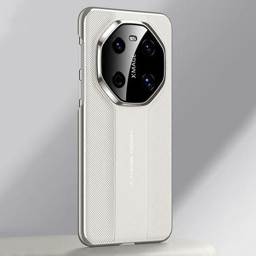 Funda de Piel Sintética para Huawei Mate 40 con Diseño de Última Moda (Blanca)