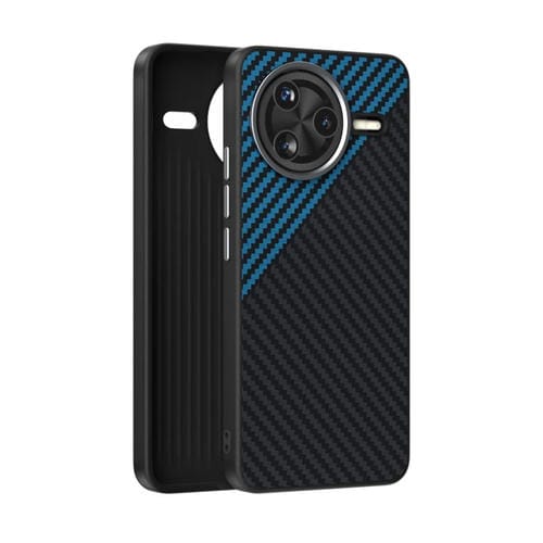 Funda para Teléfono Redmi K80 Pro Champion Edition Abeel C Carbon Fiber Series 6D Micro Relief Magsafe (Negro y Azul)