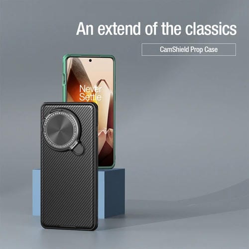 Funda para OnePlus 13 Nillkin Black Mirror Prop Cd Texture Mirror Verde