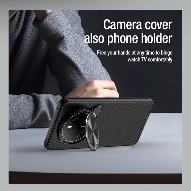 Funda para Teléfono Nillkin Camshield Prop Magsafe con Soporte Magnético para Huawei Mate 70 (Negra)
