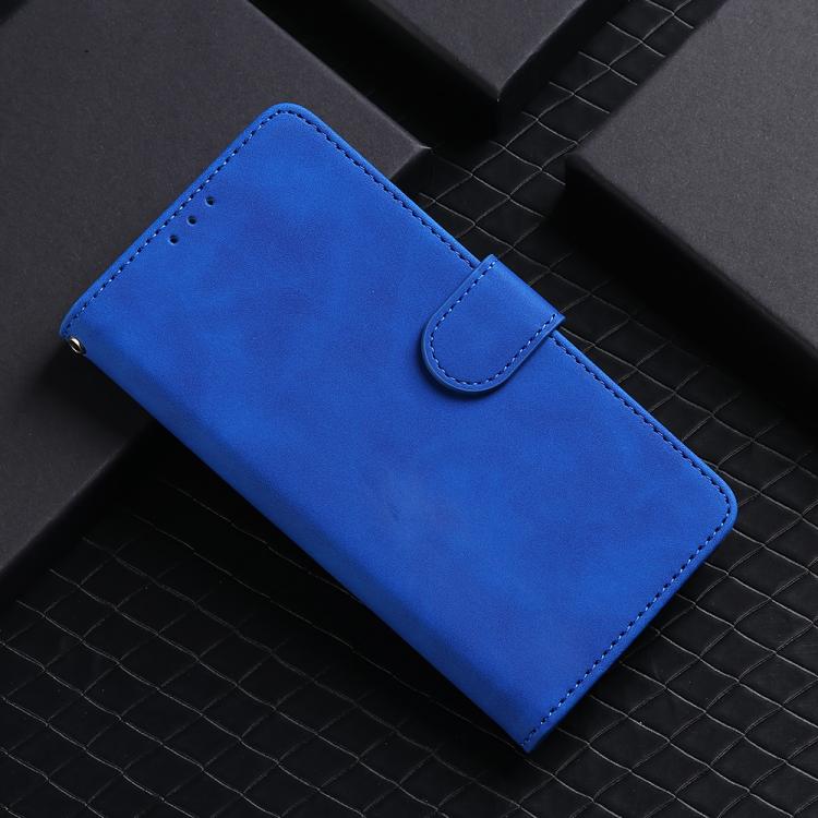 Funda de Cuero con Tapa Magnética para Cubot Max 5 Skin Feel (Azul)