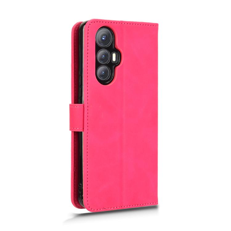 Funda de Cuero para Cubot Max 5 con Tapa Magnética Skin Feel (Rosa Rojo)