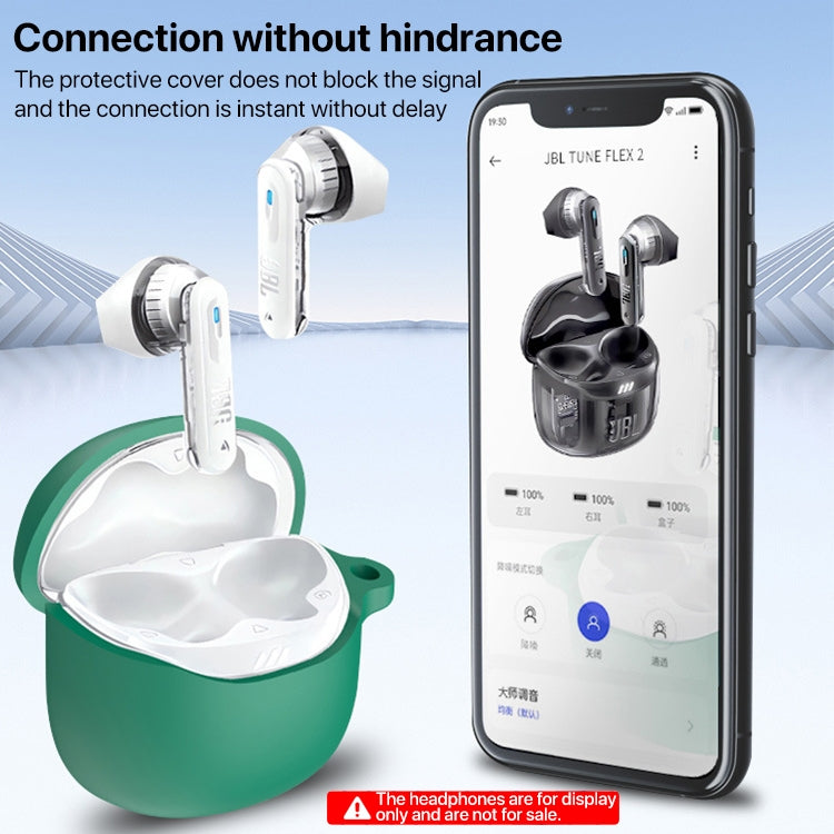 Funda Protectora de Silicona para Auriculares Bluetooth JBL Tuneflex 2 (Verde Oscuro)