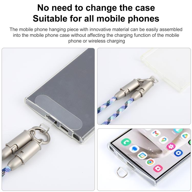 Cable de carga de datos Tipo C a Tipo C silicona para teléfono cruzado con cordón largo (Verde, Morado y Blanco)