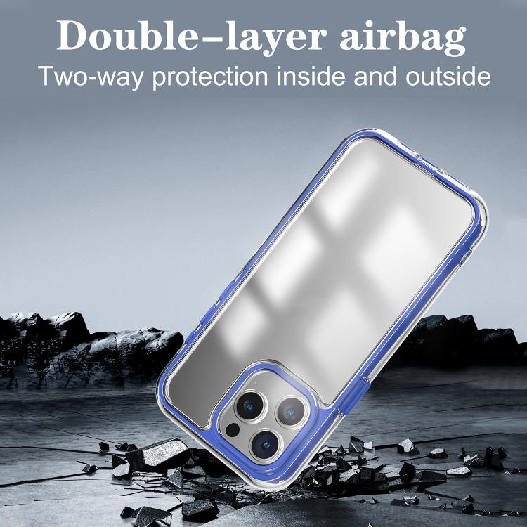 Funda Híbrida Acrílico TPU 3 en 1 a Prueba de Golpes con Airbag para iPhone 14 Pro (Verde Menta)