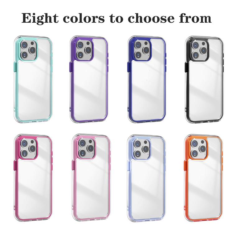 Funda Híbrida Acrílico TPU 3 en 1 a Prueba de Golpes con Airbag para iPhone 14 Pro (Verde Menta)