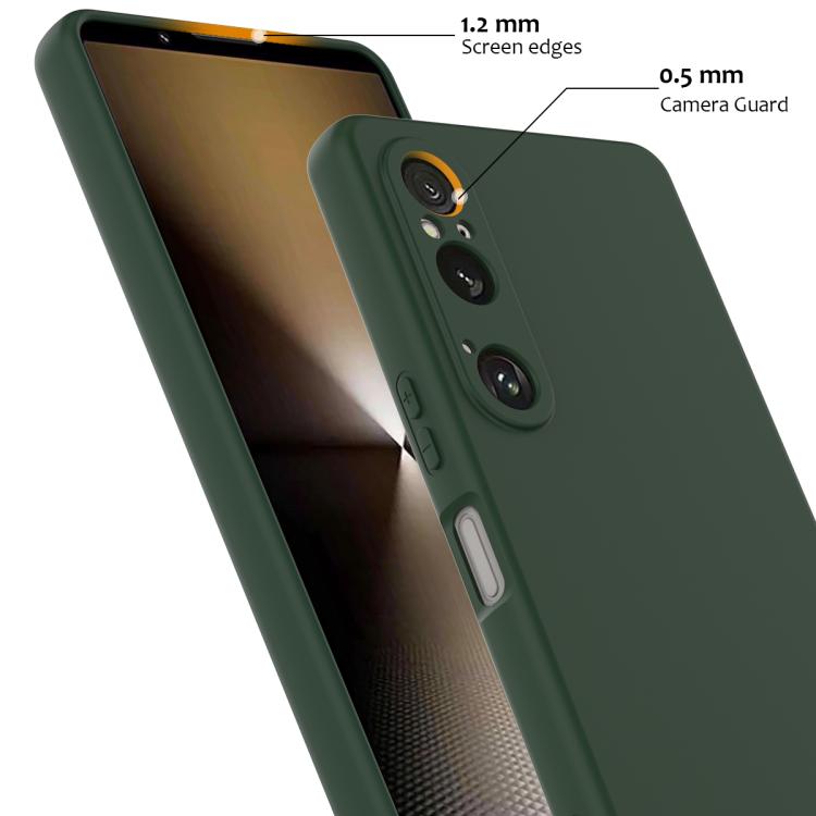 Funda de Silicona para Sony Xperia 1 Vi a Prueba de Golpes Magsafe (Verde Oscuro)