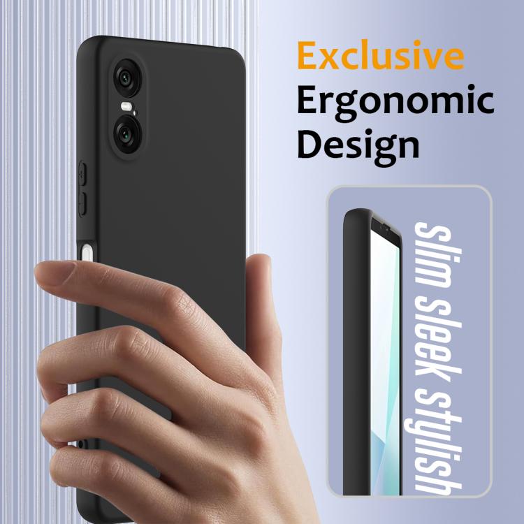Funda de Silicona a Prueba de Golpes Magsafe para Sony Xperia 10 Vi (Negra)
