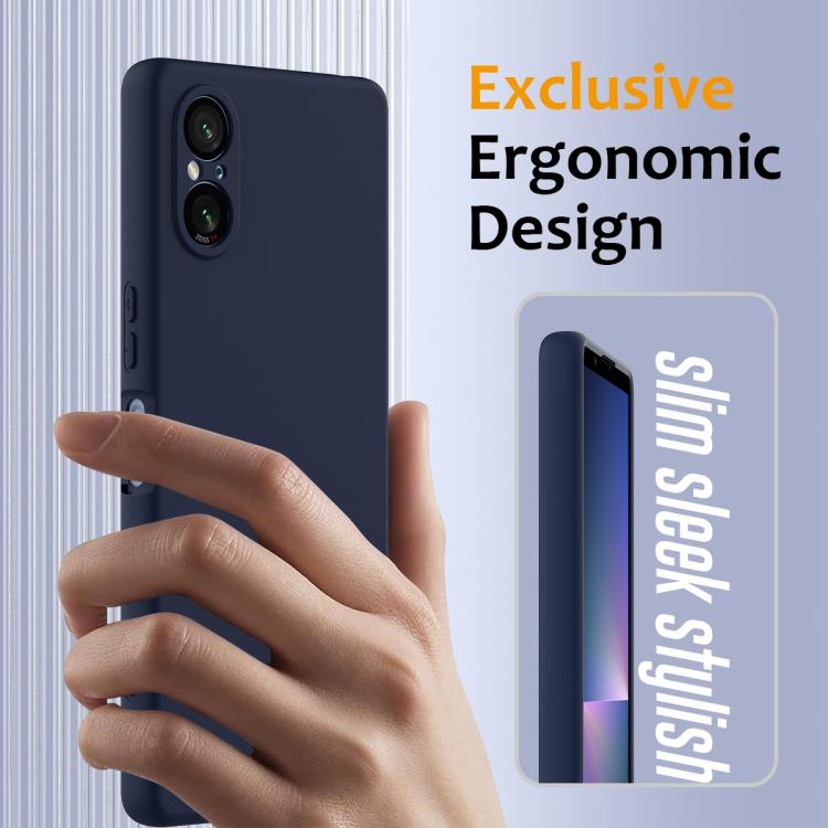Funda Silicona a Prueba de Golpes Magsafe para Sony Xperia 5 V (Azul Marino)