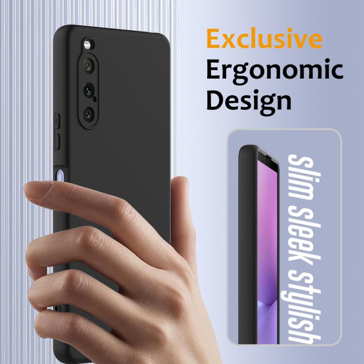 Funda de Silicona a Prueba de Golpes Magsafe para Sony Xperia 10 V (Negra)