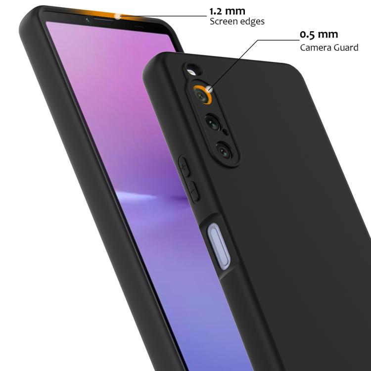 Funda de Silicona a Prueba de Golpes Magsafe para Sony Xperia 10 V (Negra)