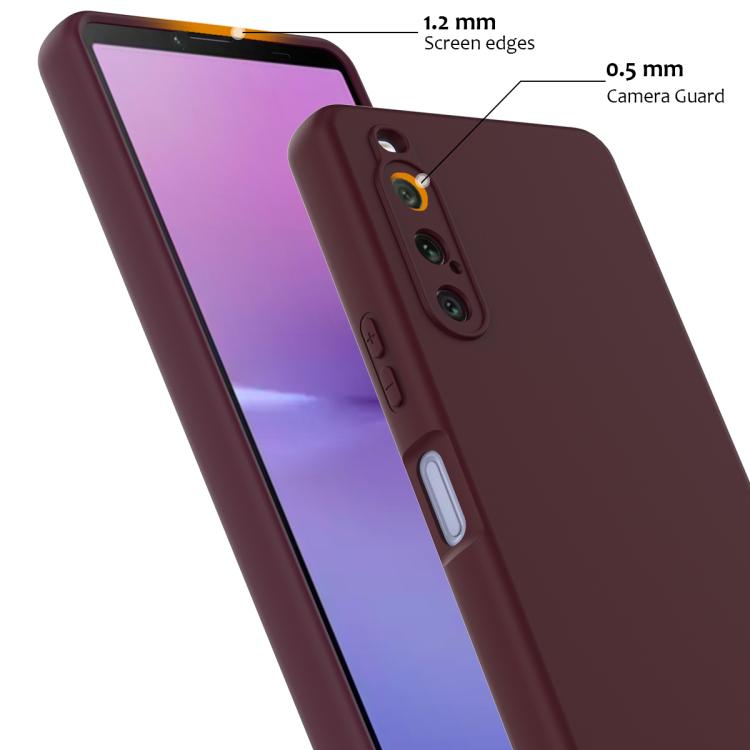 Funda de Silicona a Prueba de Golpes Magsafe para Sony Xperia 10 V (Ciruela)