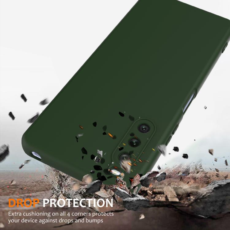 Funda de Silicona Magsafe para Sony Xperia 10 V a Prueba de Golpes (Verde Oscuro)
