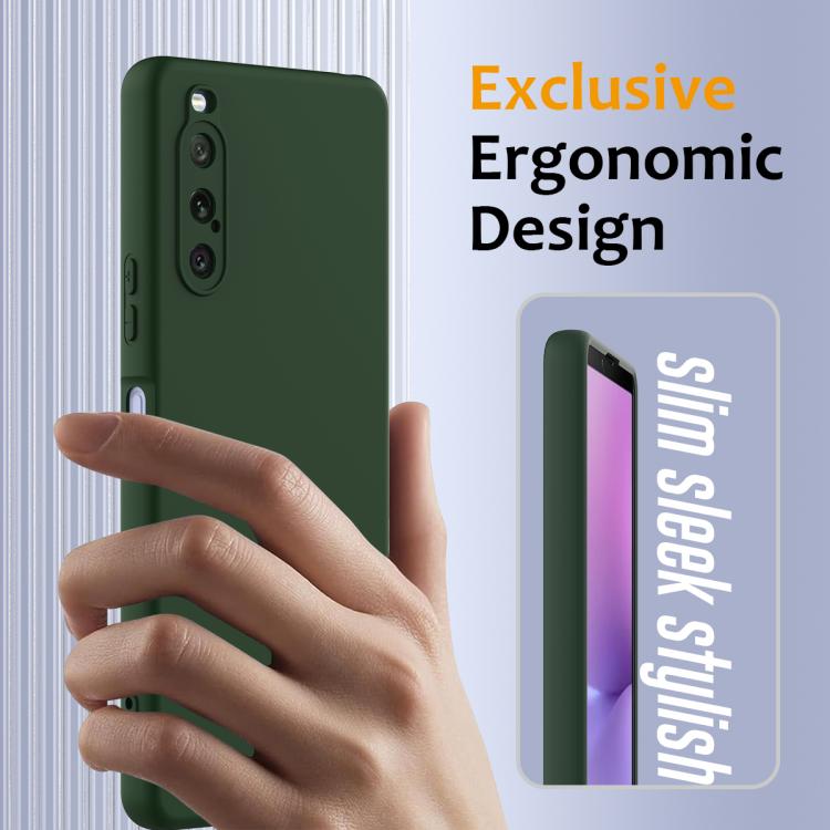 Funda de Silicona Magsafe para Sony Xperia 10 V a Prueba de Golpes (Verde Oscuro)
