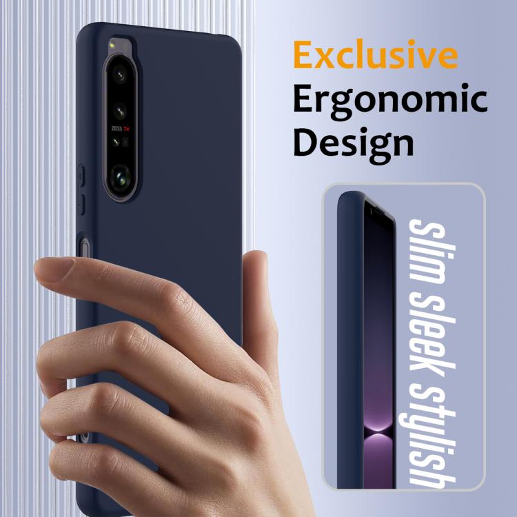 Funda de Silicona Magsafe para Sony Xperia 1 IV a Prueba de Golpes (Azul Marino)