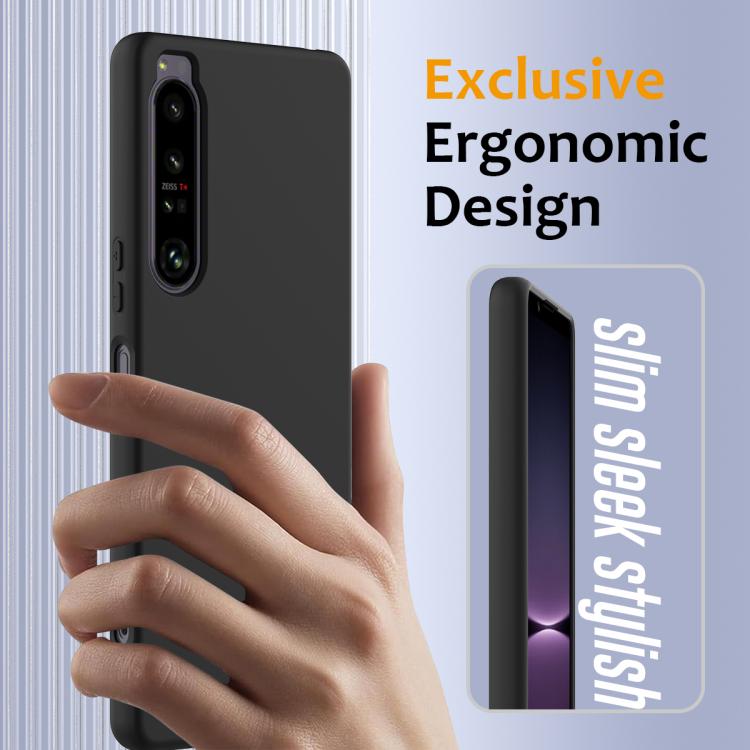 Funda de Silicona Magsafe para Sony Xperia 1 IV a Prueba de Golpes (Negra)