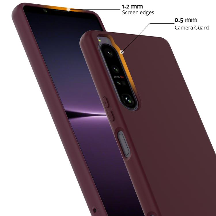 Funda de Silicona a Prueba de Golpes Magsafe para Sony Xperia 1 IV (Ciruela)