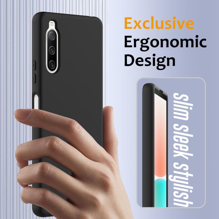 Funda silicona a prueba de golpes Magsafe Sony Xperia 10 IV (Negra)