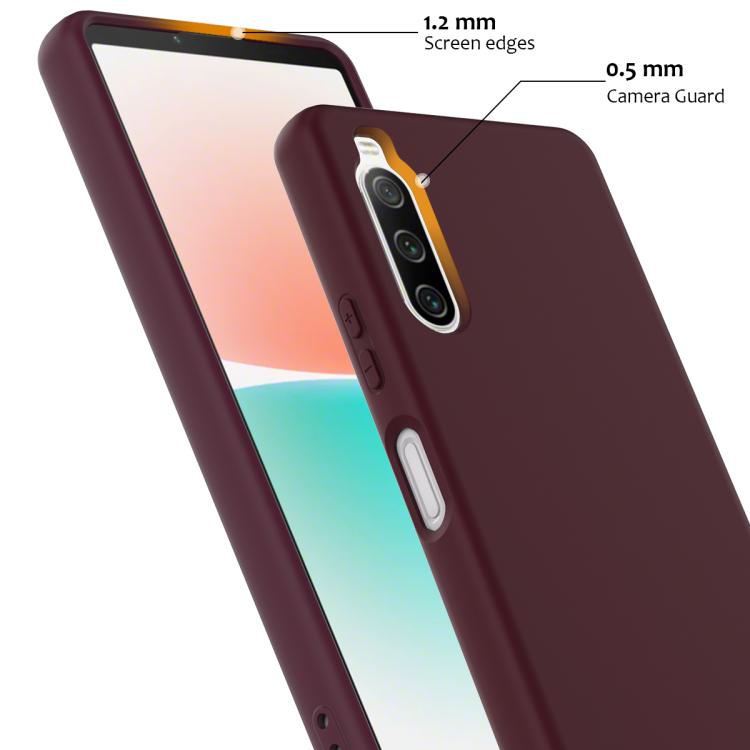 Funda silicona a prueba de golpes Magsafe para Sony Xperia 10 Iv (Ciruela)