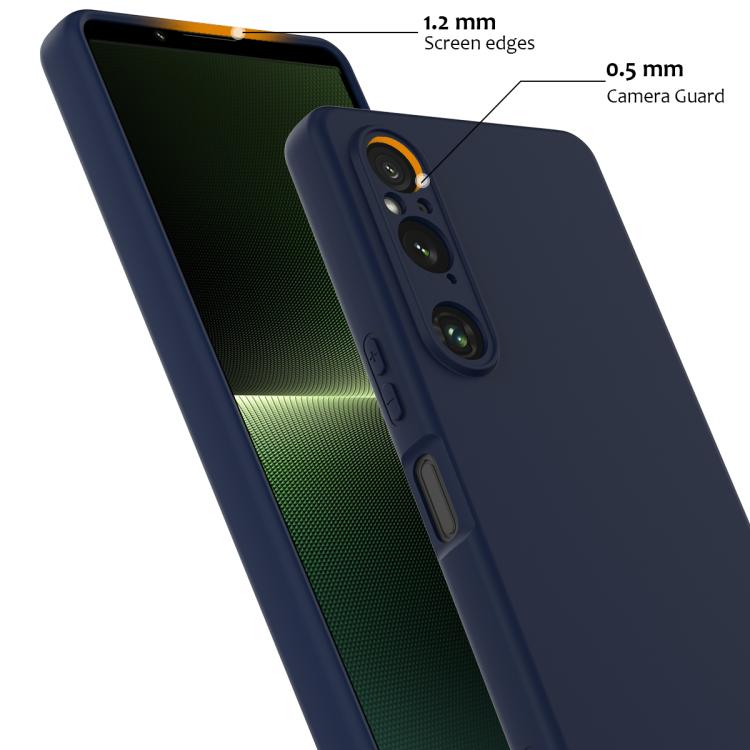 Funda de Silicona a Prueba de Golpes Magsafe para Sony Xperia 1 V (Azul Marino)
