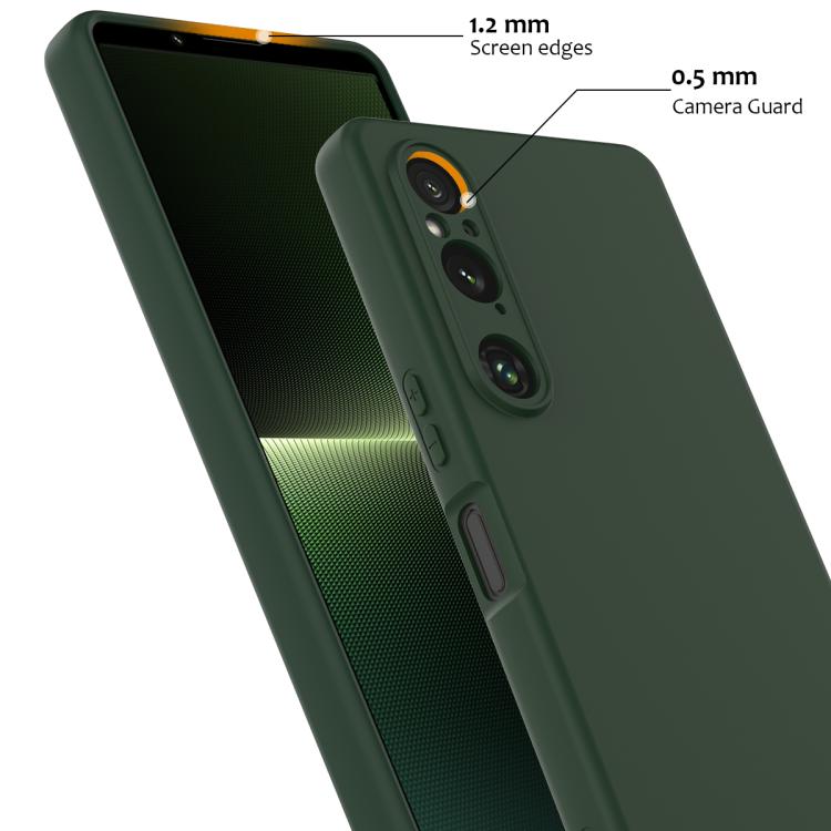 Funda de Silicona Magsafe para Sony Xperia 1 V a Prueba de Golpes (Verde Oscuro)