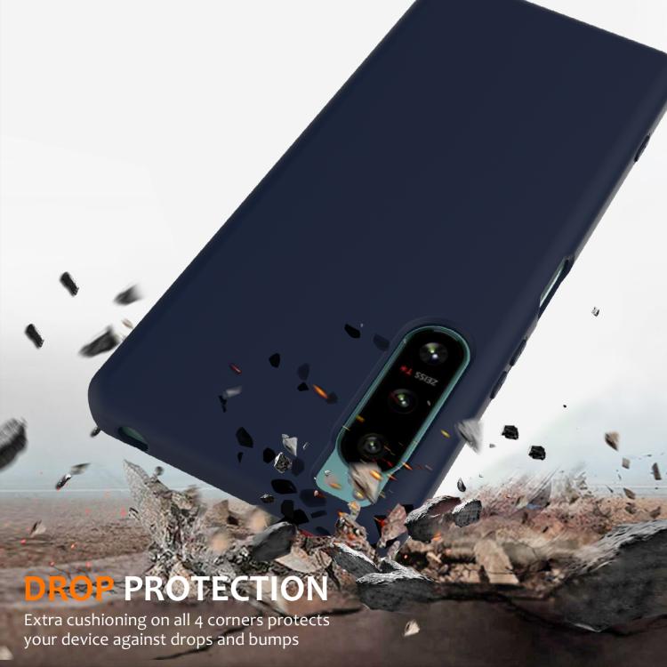 Funda de Silicona a Prueba de Golpes Magsafe para Sony Xperia 5 Iv (Azul Marino)