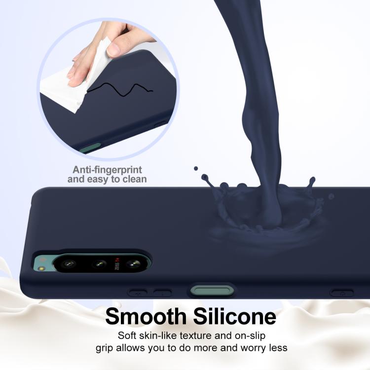 Funda de Silicona a Prueba de Golpes Magsafe para Sony Xperia 5 Iv (Azul Marino)