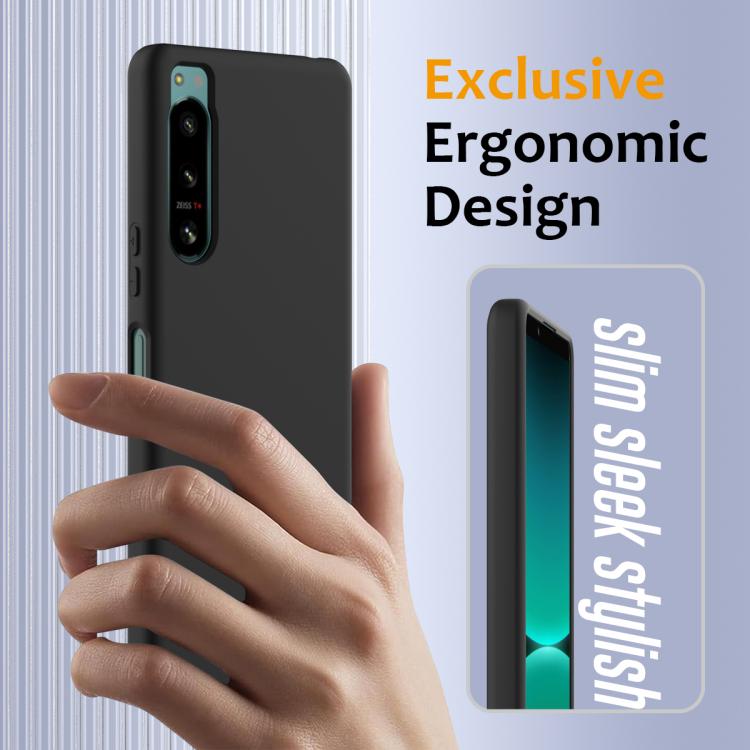 Funda silicona a prueba de golpes Magsafe para Sony Xperia 5 IV (Negra)