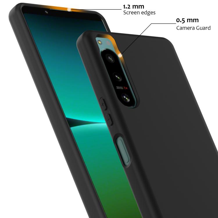 Funda silicona a prueba de golpes Magsafe para Sony Xperia 5 IV (Negra)