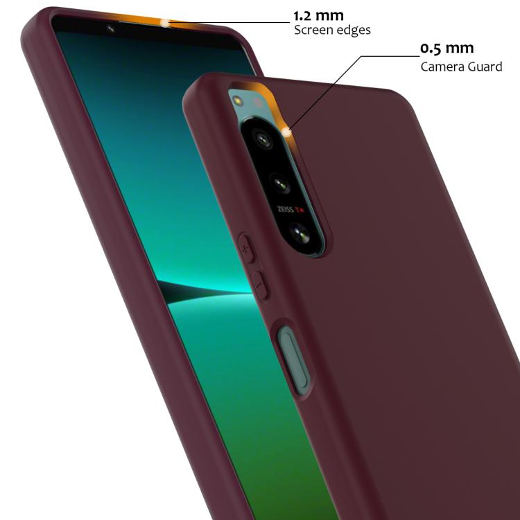 Funda de Silicona a Prueba de Golpes Magsafe para Sony Xperia 5 IV (Ciruela)