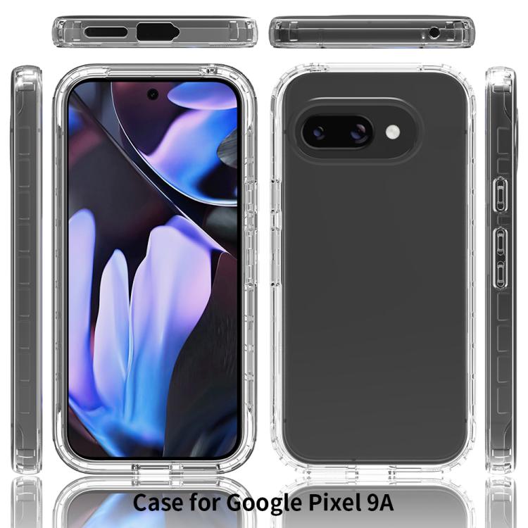 Funda PC + TPU Transparente Degradado a Prueba de Golpes para Google Pixel 9A (Azul)