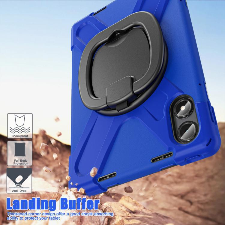 Funda Híbrida de Silicona para Tableta Xiaomi Redmi Pad Pro 12.1 con Soporte y Correa para El Hombro (Azul)