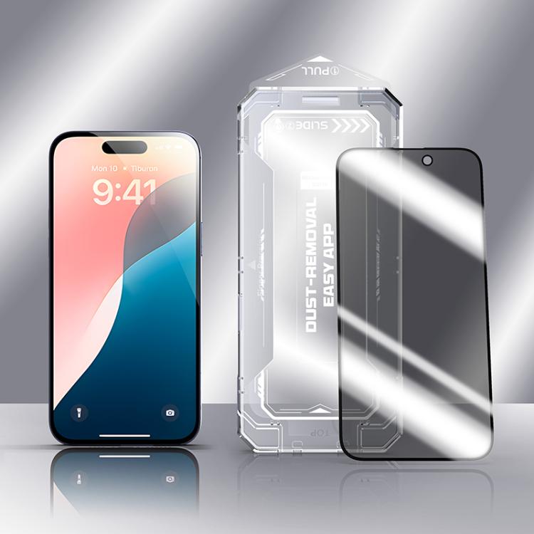 Película de vidrio templado Apple iPhone 14 Pro Max privacidad fácil instalación