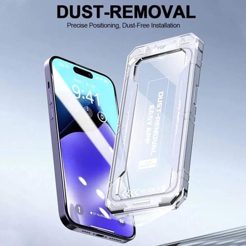 Película de Vidrio Templado HD para iPhone 14 Pro Max Fácil Instalación