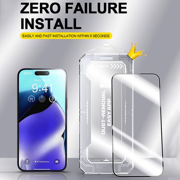 Película de Vidrio Templado HD para iPhone 14 Pro Max Fácil Instalación