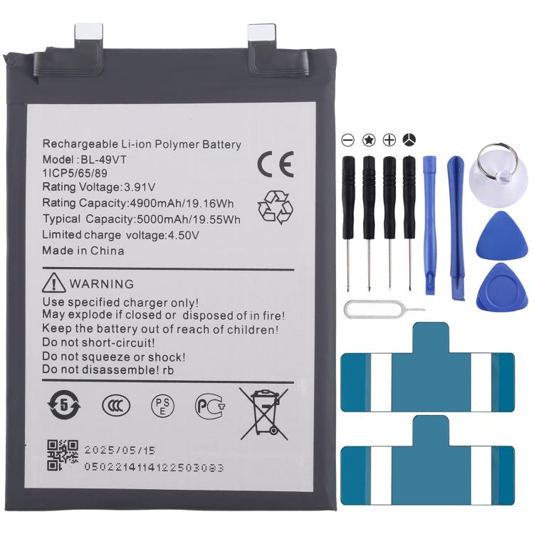 Reemplazo de batería de 5000 mAh para Tecno BL-49VT
