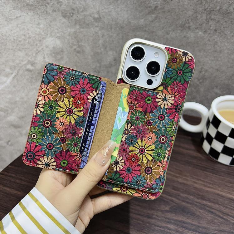 Funda para iPhone 16 Plus Denior D24 Paint con Ranura para Tarjeta Magsafe (Mariposas Azules)