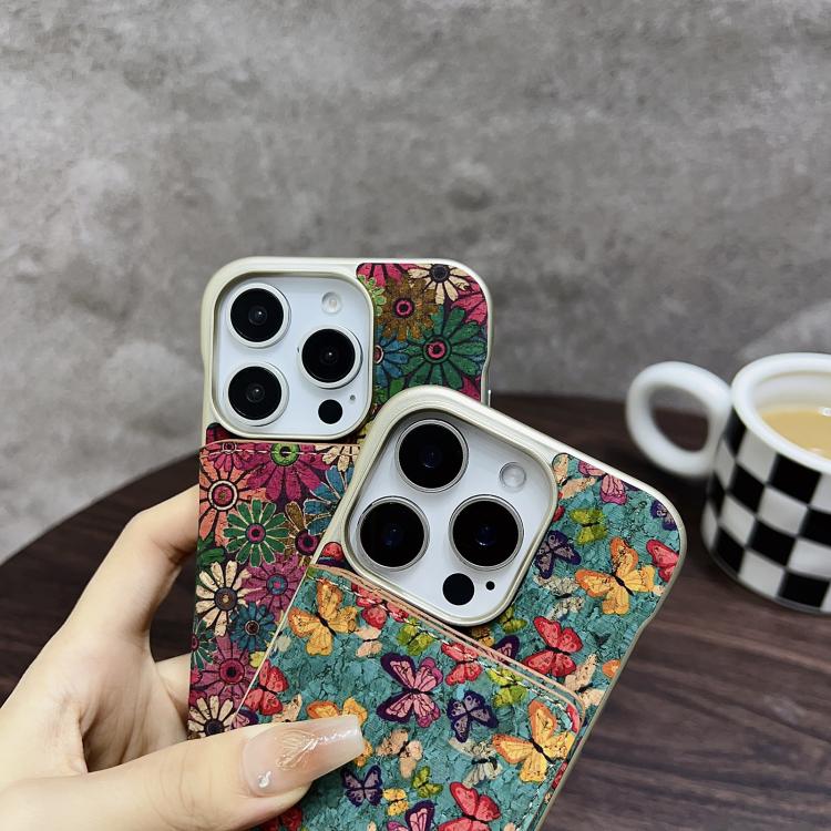 Funda para iPhone 15 Pro Max Denior D24 Paint con Ranura para Tarjeta Magsafe (Verde)