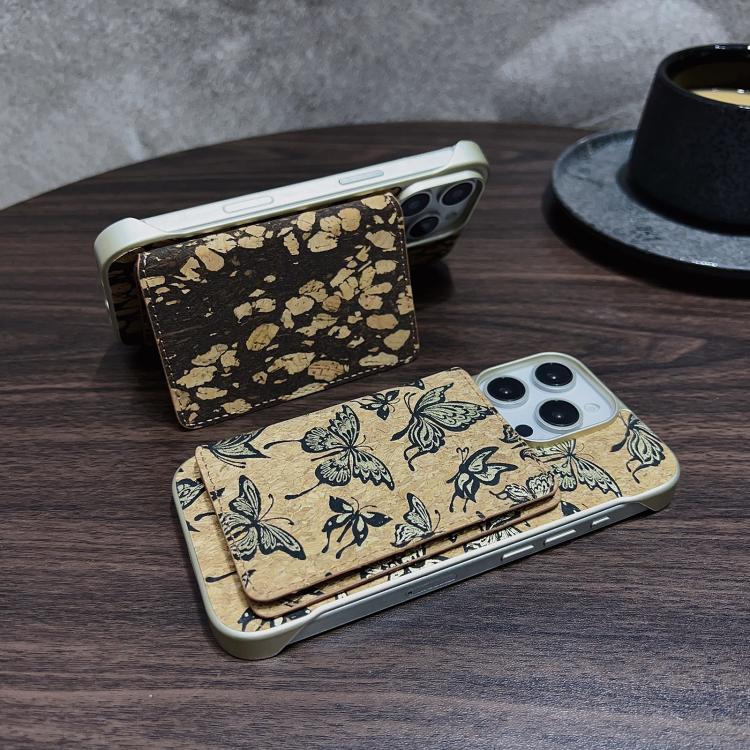 Funda para Teléfono Denior D24 Paint con Ranura para Tarjeta Magsafe para iPhone 15 Plus/14 Plus (Grano Negro)