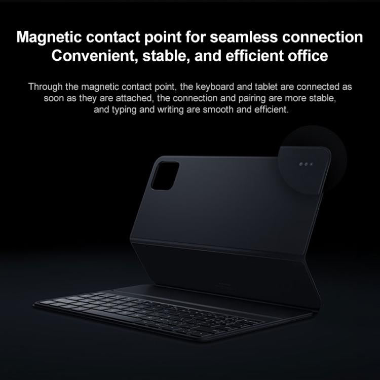 Funda Protectora de Doble Cara con Teclado Xiaomi Original para Xiaomi Pad 7/7 Pro, Funda de Cuero Inteligente para Tableta (Gris)