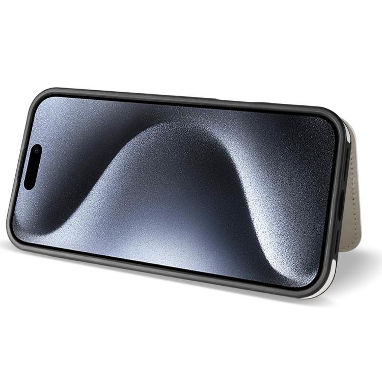 Estuche para Teléfono iPhone 11 con Ranuras para Tarjetas y Hebilla Doble Rombal con Cordón (Blanco)